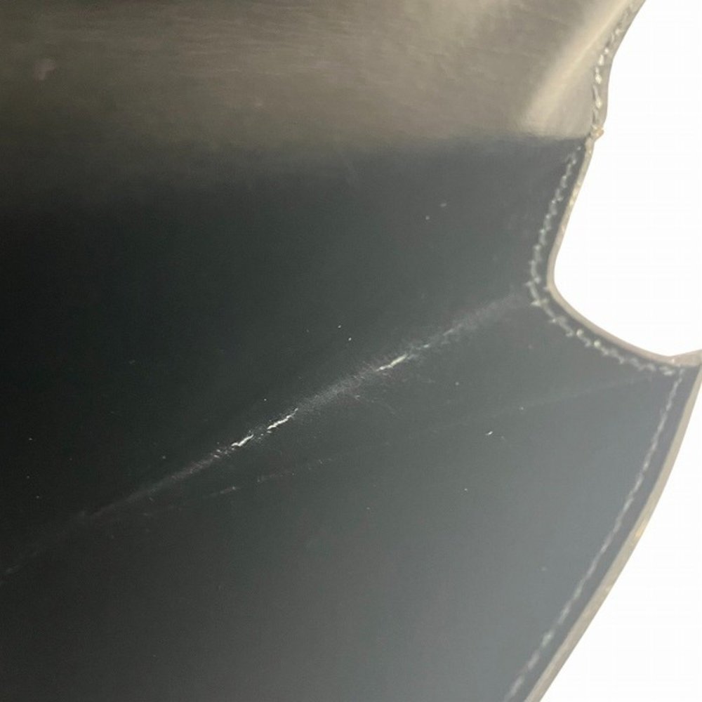 HERMES Black Wood Button Pochette Rio Bag Clutch - Picture 6 of 9